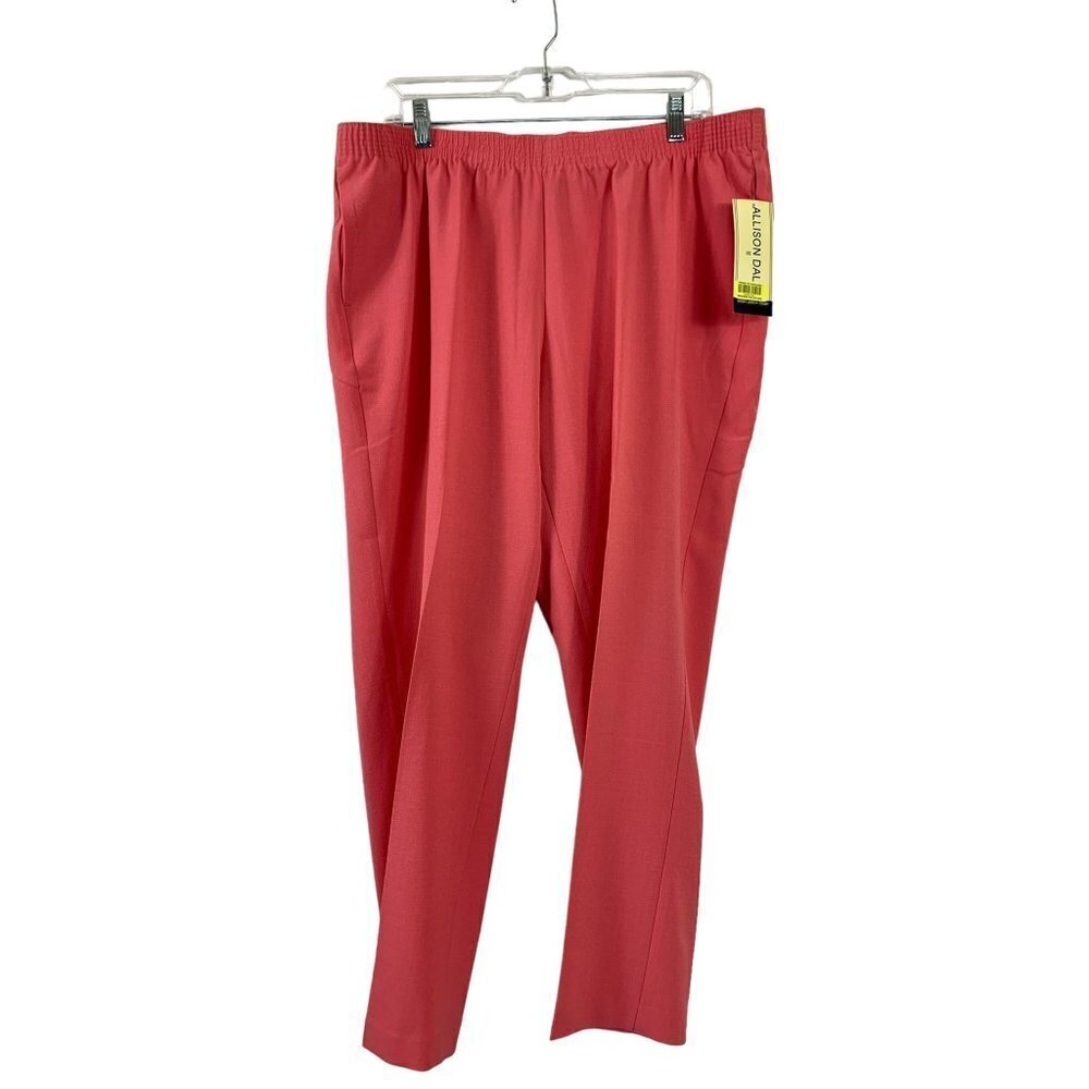 Allison Daley Women's Coral Paisley Casual Pants